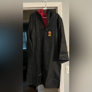 Black and Red Hooded Gryffindor Cloak